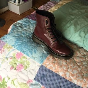 Burgundy Doc Martens